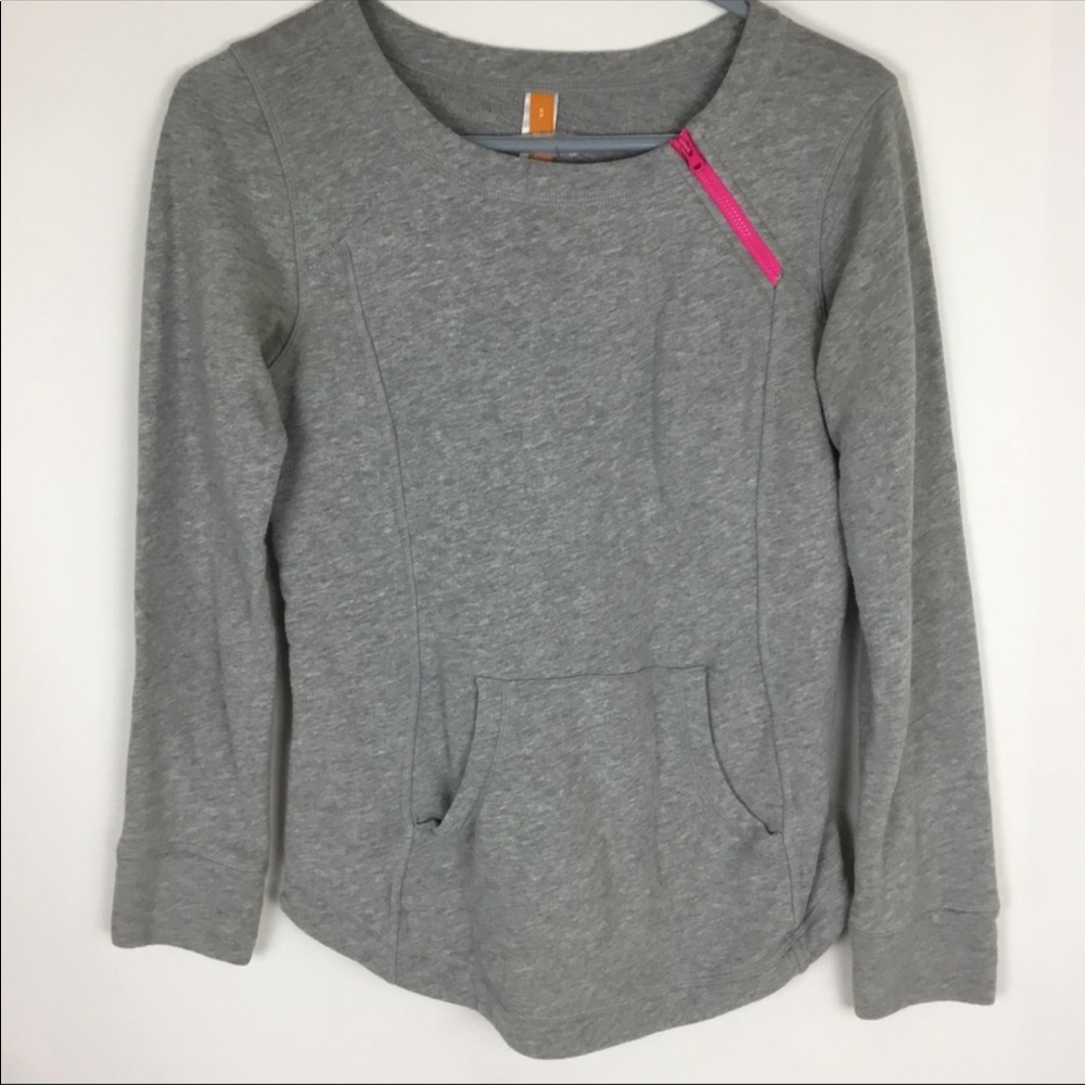 Lucy grey scoop neck sweatshirt. Size medium.